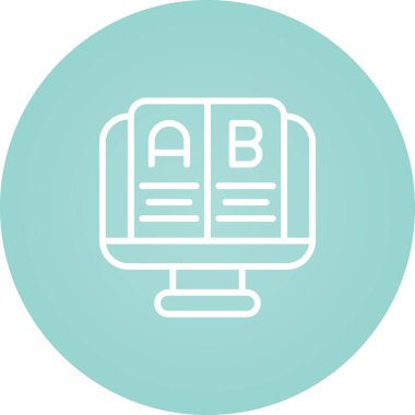 Test simgesinin vektör illüstrasyonu