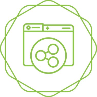 Web simgesini basit bir illüstrasyonla paylaş