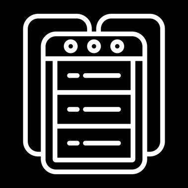 Alan Adı Aktarım web simgesi vektör illüstrasyonu