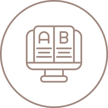 Test simgesinin vektör illüstrasyonu