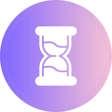 Kum saati. Web simgesi basit illüstrasyon