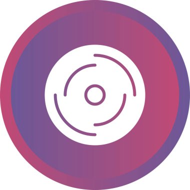 Disk modern simgesinin vektör illüstrasyonu