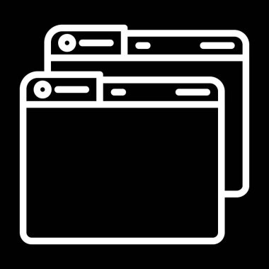 Windows web simgesi vektör çizimi 