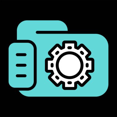 dosya belgesi simgesi, vektör illüstrasyonu 