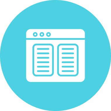 Tarayıcı simgesi. Web vektör illüstrasyonu