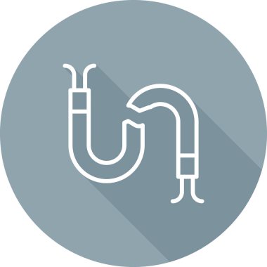 Kırık Kablo ağ simgesi, basit vektör illüstrasyonu