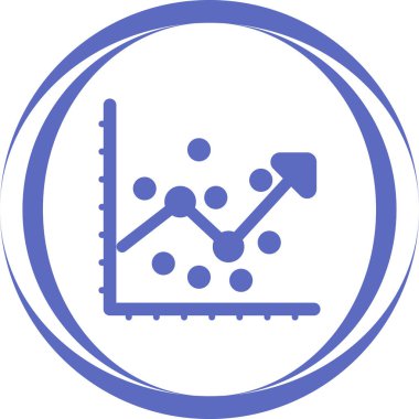  Regresyon Analizi web simgesi vektörü 