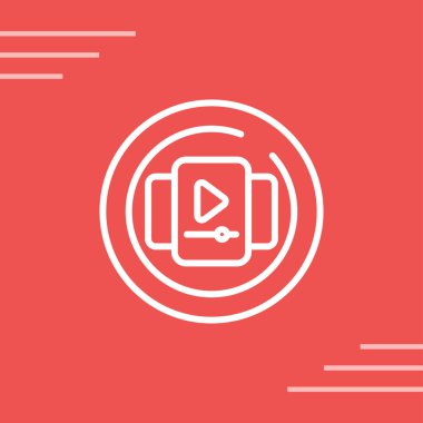 Video Galerisi Çemberi Simgesinin vektör çizimi