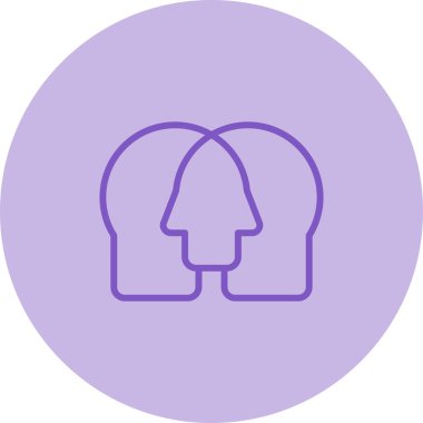 Empati Simgesi, İzole Vektör İllüstrasyonu  