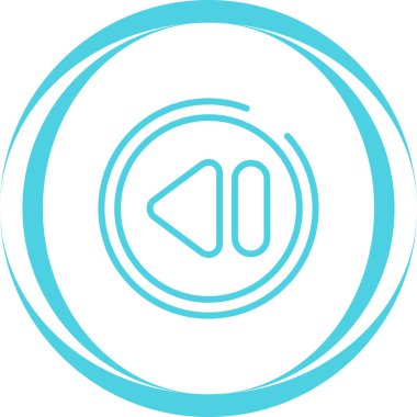 Vektör illüstrasyonu, Geri sarma düğmesi Simgesi