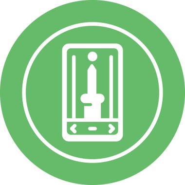 akıllı telefon simgesi, vektör illüstrasyonu basit tasarım