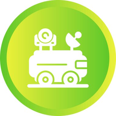 moon rover. Web simgesi basit illüstrasyon
