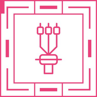 Kablo sonlandırma kolu, vektör illüstrasyonu 