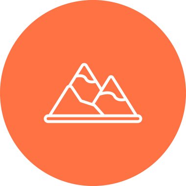 dağlar web simgesi, vektör çizim 