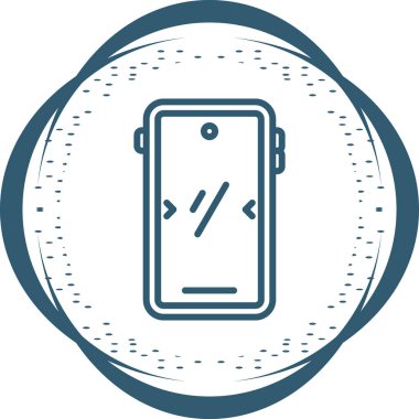 akıllı telefon simgesi, vektör illüstrasyonu basit tasarım