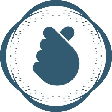  I Love You el hareketi ikonu, vektör illüstrasyonu 