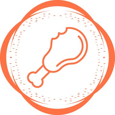 Tavuk ağı simgesi, basit vektör illüstrasyonu