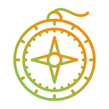 pusula simgesi web basit illüstrasyon