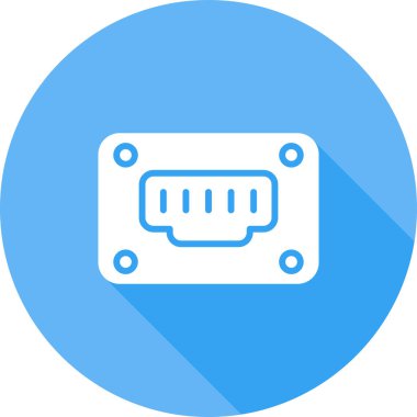 Ethernet web simgesinin vektör illüstrasyonu