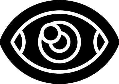 vizyon web simgesi basit illüstrasyon
