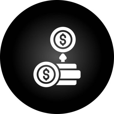 ROI (Yatırım Dönüşü) simgesi, vektör illüstrasyonu 