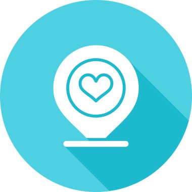 Aşk iğne çizgisi vektör illüstrasyonu 