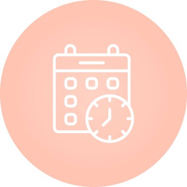 Takvim kilitlendi. Web simgesi basit illüstrasyon