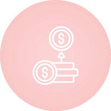 ROI (Yatırım Dönüşü) simgesi, vektör illüstrasyonu 