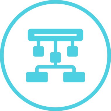 hiyerarşi. Web simgesi basit illüstrasyon 