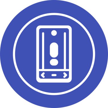 akıllı telefon web simgesi vektör çizimi 