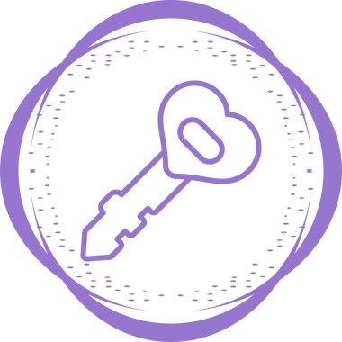 anahtar simgesi, vektör illüstrasyonu basit tasarım