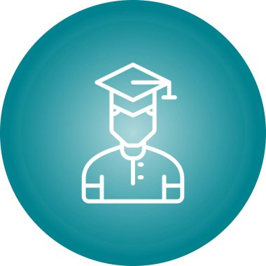 Student icon, vector illustration simple design