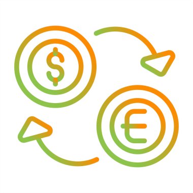 para Satım simge vektör çizim 