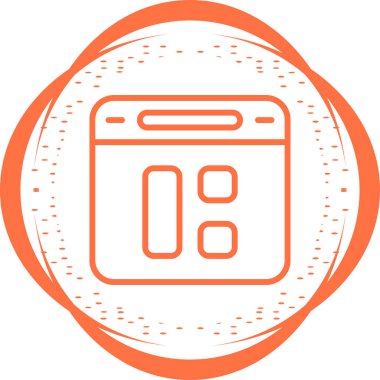 Gösterge paneli ikon vektör illüstrasyonu 