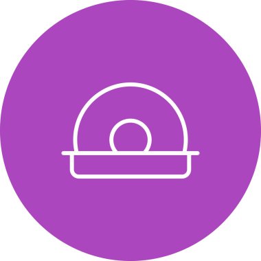 Cd Sürücüsü simgesi, vektör illüstrasyonu basit tasarım