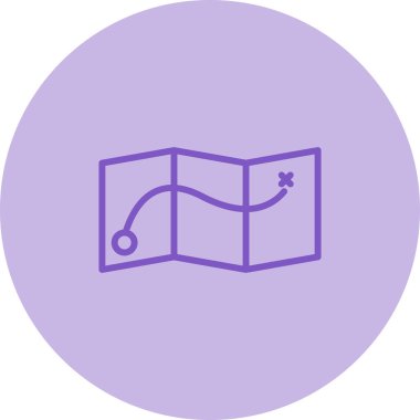 harita konumu ince çizgi vektör simgesi 