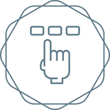 Simge, vektör illüstrasyonu basit tasarımı seç