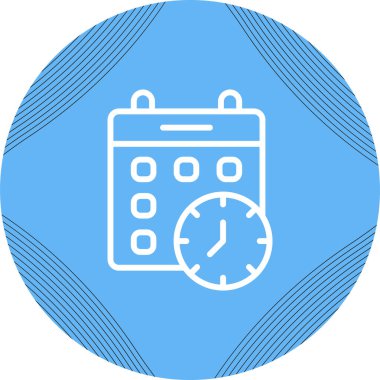 Takvim kilitlendi. Web simgesi basit illüstrasyon