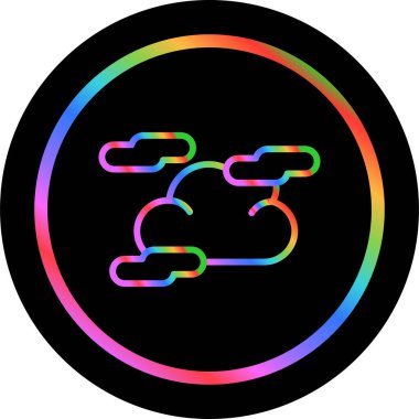 Bulut. Web simgesi basit illüstrasyon 