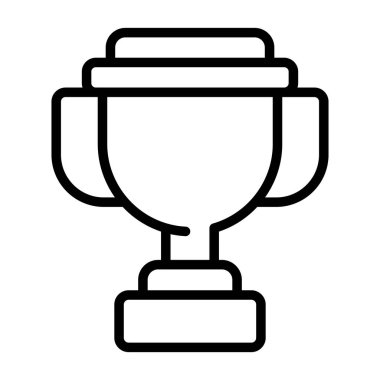 Kupa simge vektör çizim 