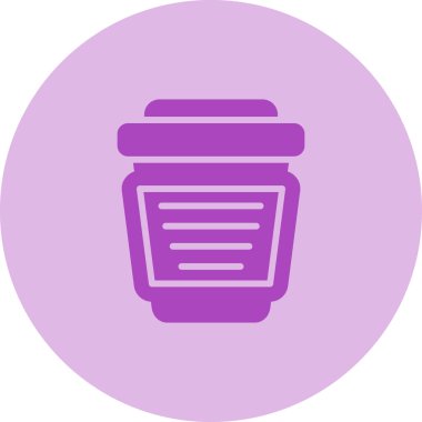 kahve fincanı simgesi web basit illüstrasyon