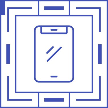 cep telefonu simgesi web illüstrasyonu