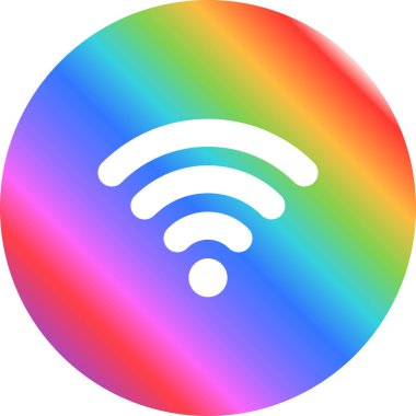 wifi sinyal ağ simgesi, vektör illüstrasyonu 