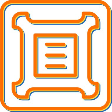 İşlemci Web simgesi vektör illüstrasyonu 