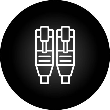 Ethernet web simgesinin vektör illüstrasyonu