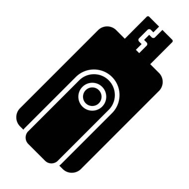 Flaş bellek simgesi, vektör illüstrasyonu basit tasarım