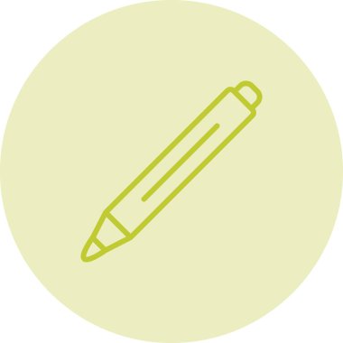 İşaretleyici kalem simgesi, vektör illüstrasyonu 