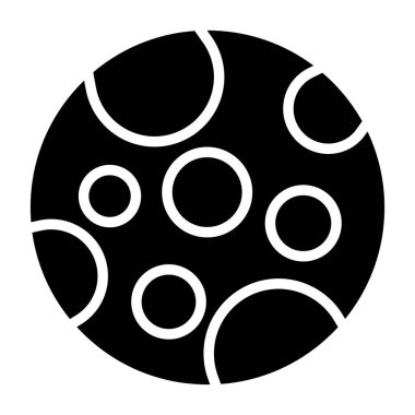 Ay ağ simgesinin vektör illüstrasyonu