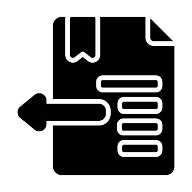 Girinti web simgesi, vektör illüstrasyonu 