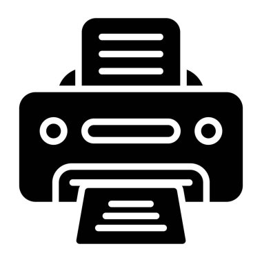 Yazıcı web simge vektör çizim 